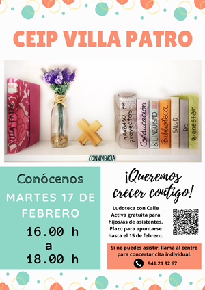 Jornada puertas abiertas 2026/2027 - Escolarización